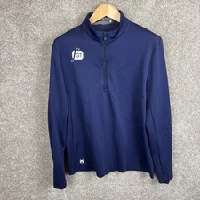 Greyson Sequoia 1/4 Zip Golf Pullover Men’s Size Large Navy Blue Logo
