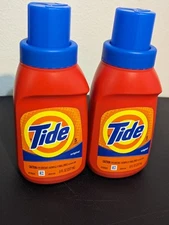 Tide (8 Fl. Oz.) Bottle ●ORIGINAL● Scent Liquid Laundry Detergent Lot Of Two