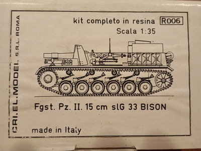 Criel Model, Bison II auf Fgst. Pz. II, 15 cm sIG 33, 1:35 Resin Modell