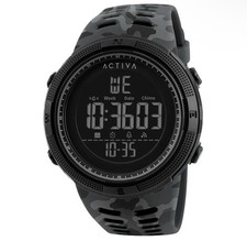 Activa x Invicta Men's 50mm Digital Watch Military Green Camo ACW-1915MC-003