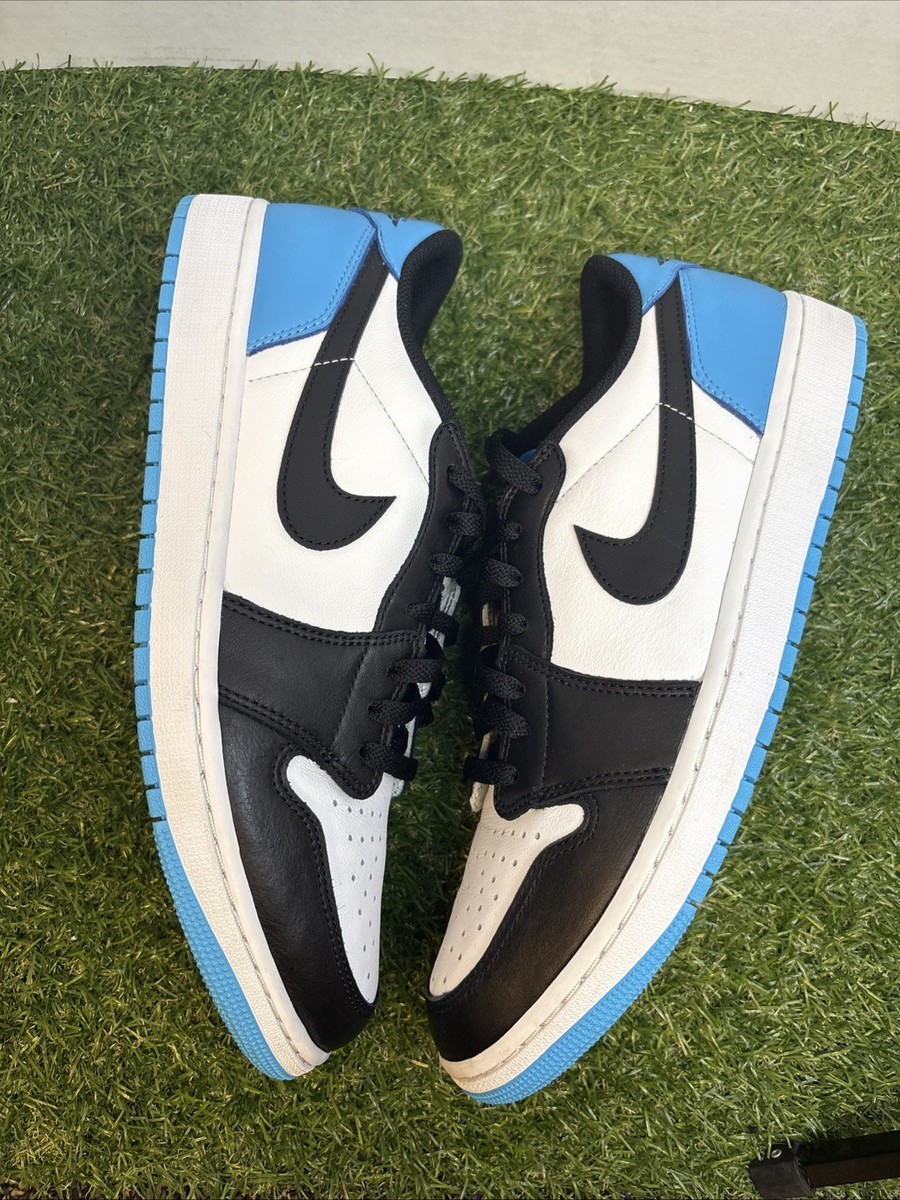 Size 13- Jordan 1 Low Black Dark Powder Blue