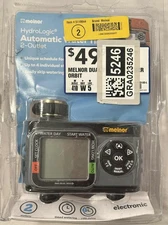 Melnor HydroLogic Digital Electronic Automatic Water Timer 2 Outlet  5116644