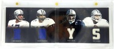 2011 Playbook Meredith Staubach White Aikman /49 GAME WORN Material Playbook
