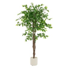 Plante artificielle ficus arbre réaliste décoratif 150cm en plastique pot inclus