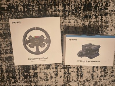 MOZA R9 V1 Wheel Base 9nm Direct Drive + MOZA CS Steering Wheel V1-Sim Racing PC
