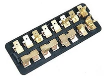 VW Bus 1960 - 1967 8-Position Fuse Box! Correct Terminal Locations! FREE SHIP!