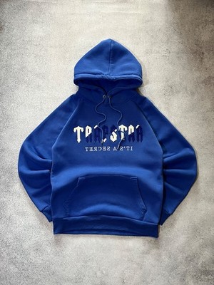 Y2k Trapstar Blue Hoodie Men`s Size M - drill rap style