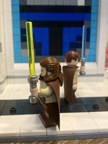 Lego Star Wars Qui-Gon Jinn And Obi-Wan Kenobi TCS Minifigures 7203 / 7204 RARE!