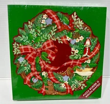 Vtg Springbok Wreath Shaped Jigsaw Puzzle 500 Piece O Christmas Wreath SEALED