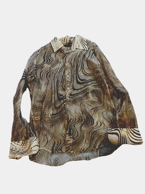 AVVA  Men s Beige Shirts Long Sleeve