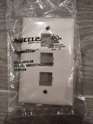 SUTTLE SPEEDSTAR SE-2-2503-85 PLATE SMOOTH 3 PORT(LOT 0F-5) NEW.