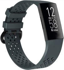 Replacement Band Compatible for Fitbit Charge 3  Charge 4 Silicone Fitness Spor