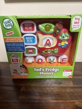 LEAP FROG TAD'S FRIDGE PHONICS MAGNETIC LETTER SET TILES TALK TEACH SING