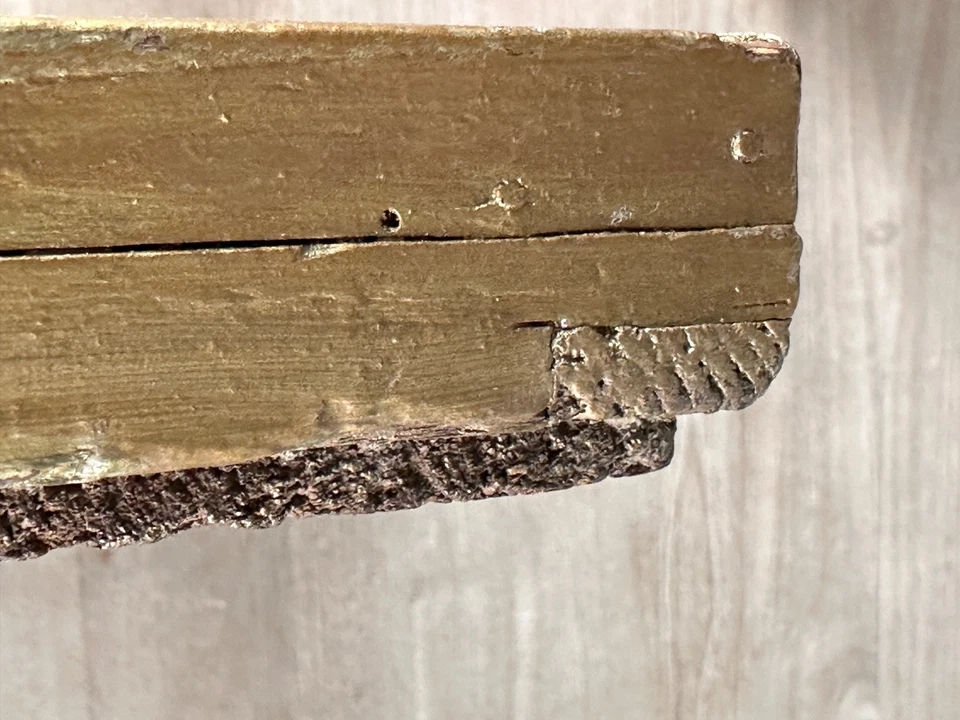 Miroir Ancien bois doré louis XVI  bois sculpté rang de perles mercure 18 ème - Photo 4/4