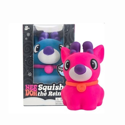 Schylling NeeDoh Squisher the Reindoh Reindeer Stress Ball Squishy Toy 3 Colors