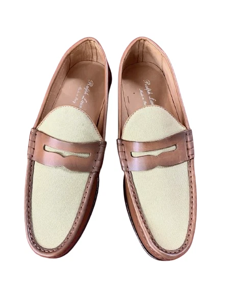 Ralph Lauren Purple Label Leather Upper Brown Dress Shoes  display picture 3