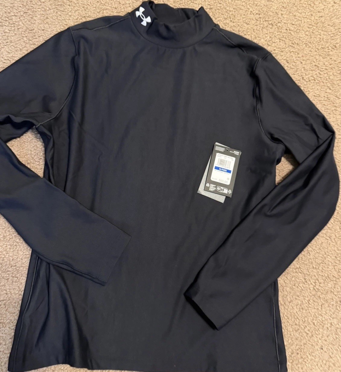 NWT Under Armour Womens Coldgear Thermal Compression Top XL Tags Unattached thumbnail 2