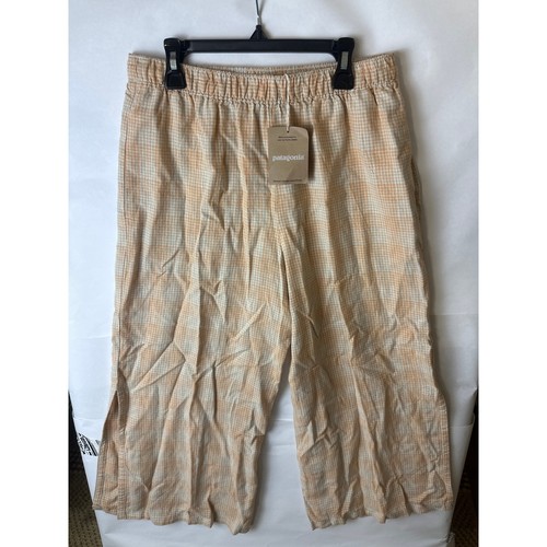 Patagonia Garden Island Pants Womens Small Wide Leg Hemp Wrap Front Cottagecore - Picture 1 of 11