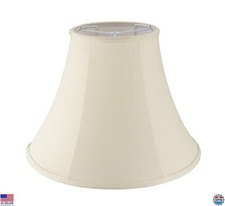 Aspen Creative 38004 Handcrafted Cream Bell Spider Lamp Shade - 8" Top, 17"