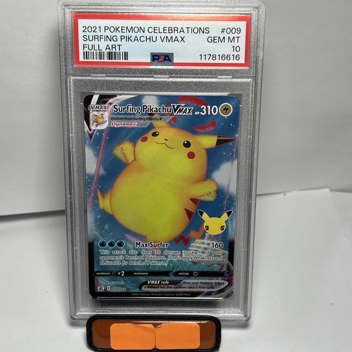 【PSA10】ピカチュウ ホロカード 9枚セット 2021 Pokemon Surfing Pikachu VMAX Holo PSA 10 009/025