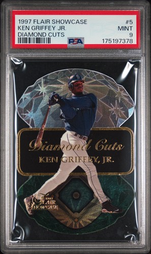 1997 FLAIR SHOWCASE DIAMOND CUTS #5 KEN GRIFFEY JR. PSA 9