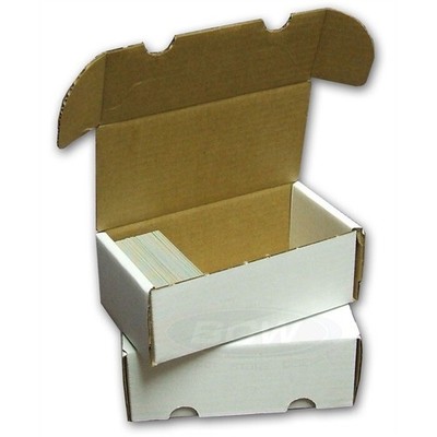 (4x) BCW 400 CT COUNT Corrugated Cardboard Storage Box-Sport Trading Card Boxes