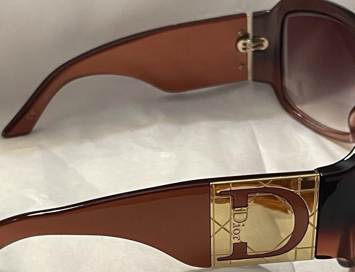 Christian Dior Sunglasses Italy Shaded 1 QJPS2 Brown Tones Logo
