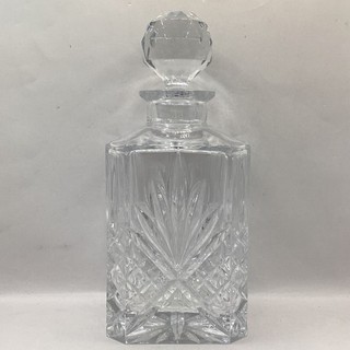 MIKASA Cavanah Square 1 Litre Lead Crystal Decanter with Stopper (H1) NS#8674