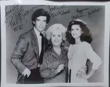 1980's Remington Steele Cast Signed Photo Brosnan. Roberts, Zimbalt RRP 151