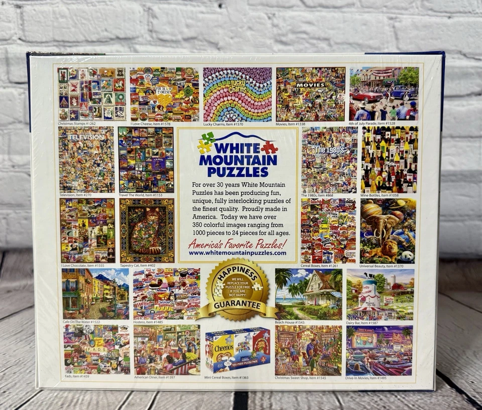 White Mountain Puzzles 1000-Piece Jigsaw Puzzle Movies ITEM #1338 New Sealed NIB - Image 2 of 4