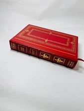 Jane Eyre GORGEOUS Vintage red leather book by Charlotte Bronte gold embossing c