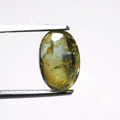 Set 2 PC Natural Tourmlaine Untreated Hi-Quality 9mm-10mm Oval Cabochon Gemstone - Picture 5 of 12
