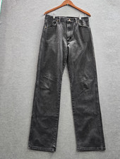 Wrangler Men Jeans 33X36 Gray Denim 13MWZ Cowboy Cut Original Fit 34" Inseam