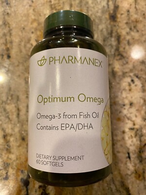 NuSkin Authentic Pharmanex Optimum Omega Fish Oil (60 Capsules) NEW-exp: 10/27