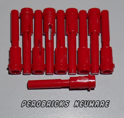 Lego Technik Technic 10 x Pin mit 2er Stab Verbinder rot #61184 NEUWARE