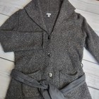 J Jill Women’s Cardigan Sweater Wool Blend Size Small Gray Buttons J. Jill