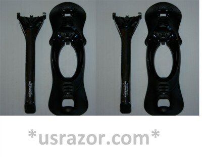 2 Wilkinson Metal Razor Fits Oasis 3 Blades Refills Shaver Handle Subzero 