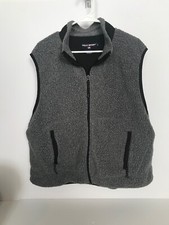 polo sport grey sherpa vest XL mens sweatshirt vintage 90s ralph lauren full zip