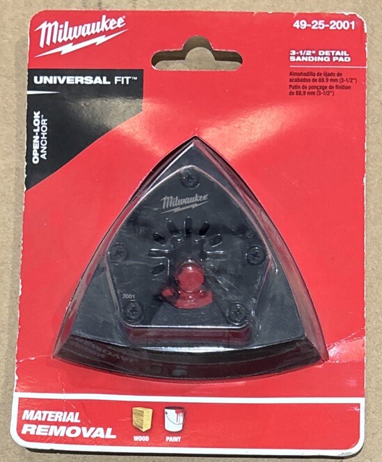 Milwaukee 49-25-2001 3-1/2 In. Open-Lok Triangle Sanding Pad