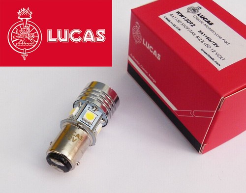 Genuine Lucas LED Tail Light Bulb, 12V BAY15D, Suits Positive or ...