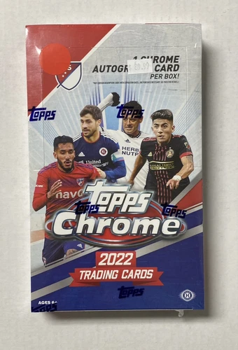 2022 Topps Chrome MLS Soccer Factory Sealed Hobby Box