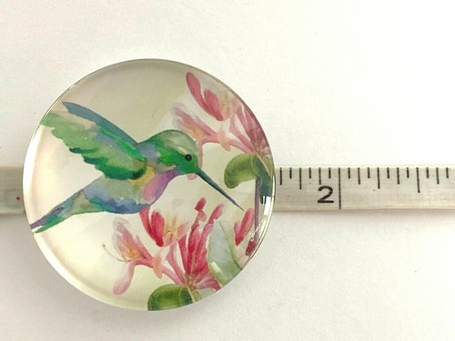 Giftcraft Glas Vogel Magnet Kolibri 1 5/8" Durchmesser - Bild 3 von 4