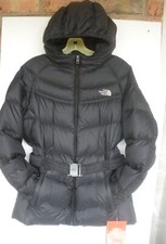 The North Face Girls Collar Back Down Jacket -HOOD- A7AL- Tnf Black - XL - New