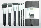 SEPHORA COLLECTION Deluxe Charcoal Antibacterial Brush Standard set NIB MSRP $62