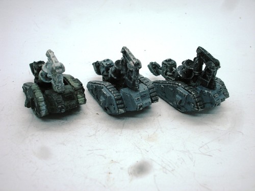 2 Figurines Epic 40000 - Imperial Guard Siegfried Light Tank - Citadel Metal - 2005