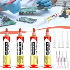 4pcs 10ml 8341 No Clean Soldering Flux Paste Welding Tool Pneumatic Dispenser