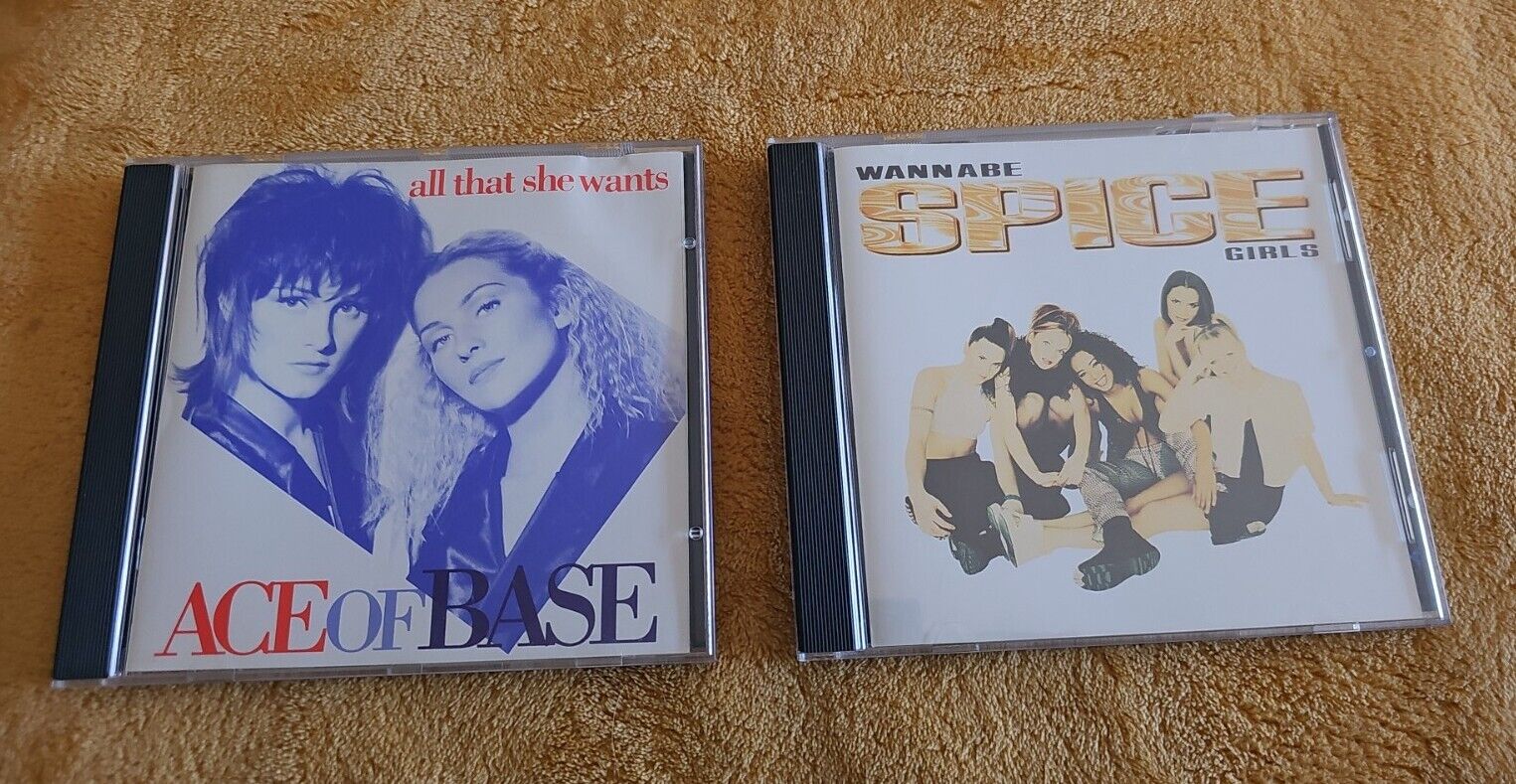 Spice Girls + Ace Of Base CD Lot of 2 Singles 90s Pop 
