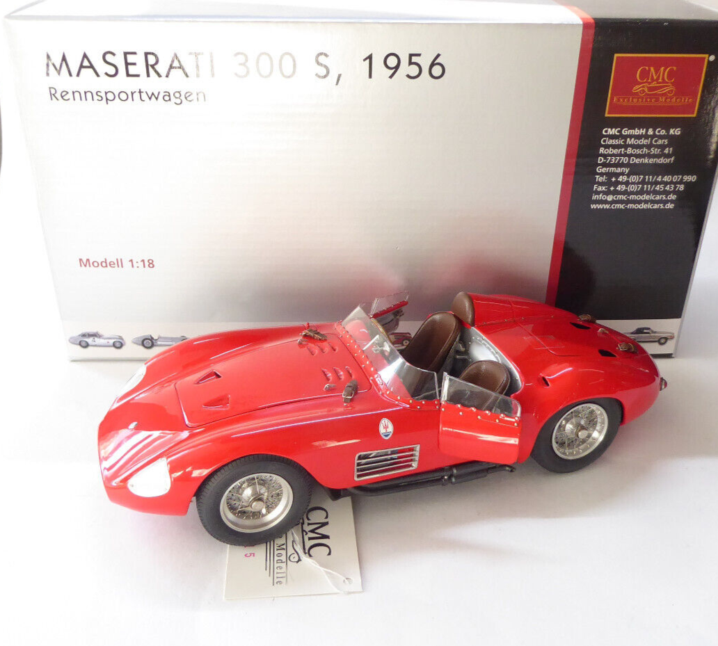 自動車 CMC Maserati 300 S, 1956 Rennsportwagen 1:18 CMC Maserati 300S Rennsportwagen 1956 red M-105 | eBay