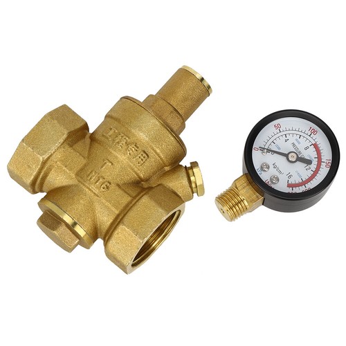 DN25 32mm 16 Kg/cm² Brass Adjustable Water Pressure Depressor Regulator Reducer - Picture 11 of 12