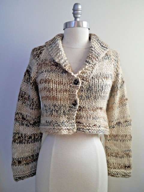 chunky alpaca cardigan